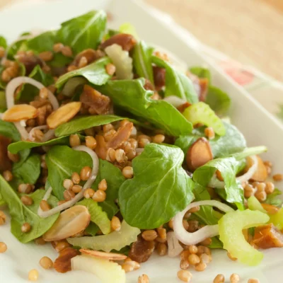 Apricot-Infused Wheat Berry Delight Salad