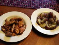 Apricot Poppy Chicken With Dill Potatoes