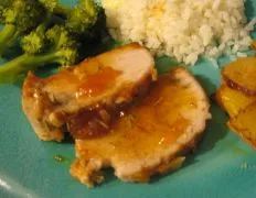 Apricot- Rosemary Glazed Pork Loin