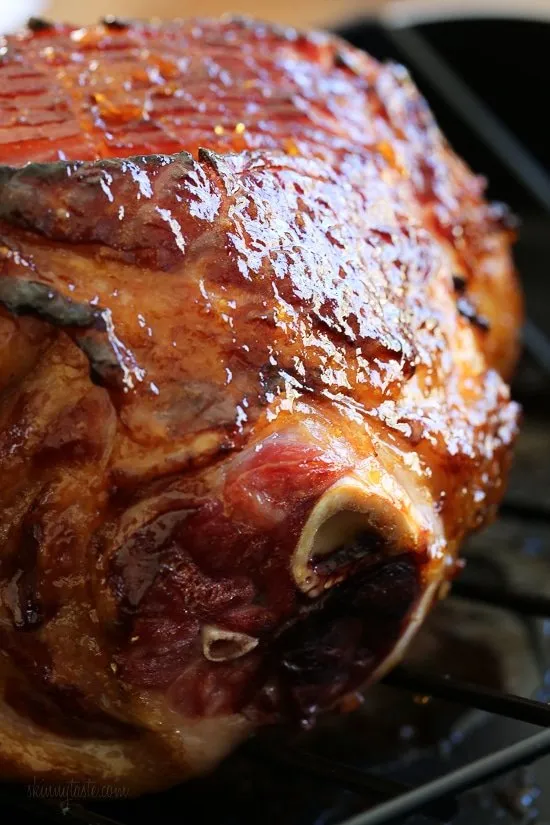 Apricot-Rum Glazed Spiral Ham