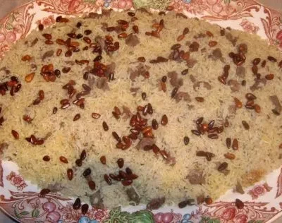 Arabic Style Rice With Lamb Meat