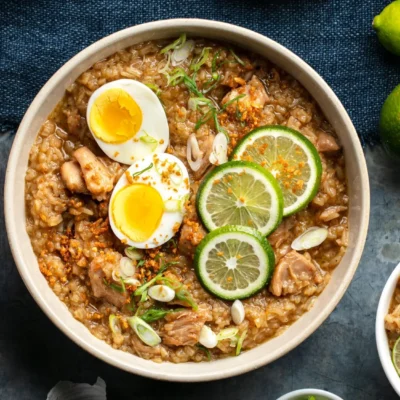 Arroz Caldo Filipino Rice Porridge With