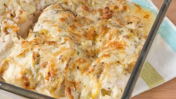 Artichoke And Chicken Bake