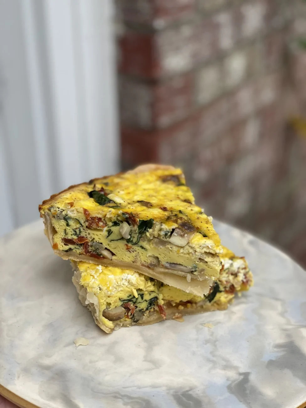 Artichoke And Sun Dried Tomato Quiche