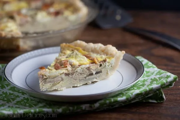 Artichoke, Mushroom And Parma Ham Tart