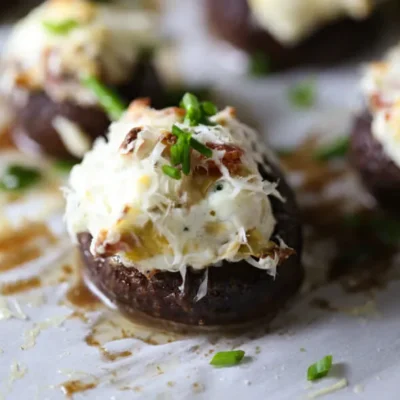 Artichoke Stuffed Mushrooms