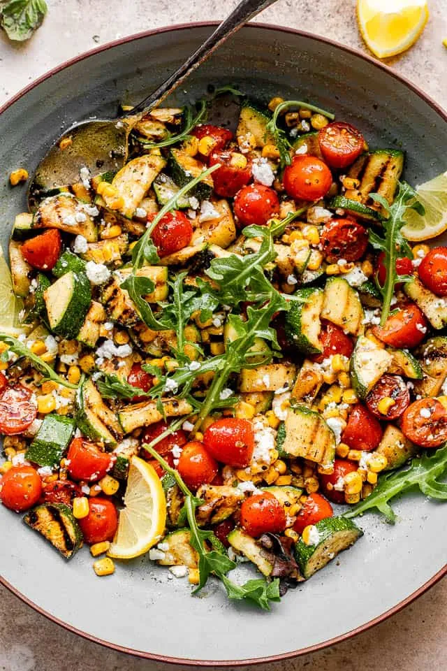 Arugula, Tomato And Corn Salad