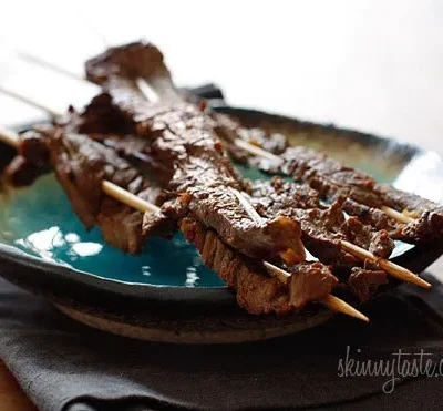 Asian Flank Steak Skewers