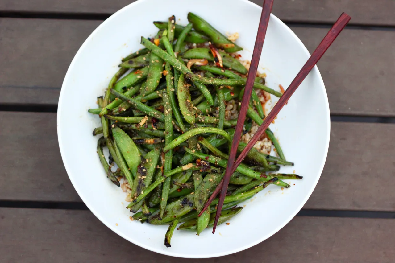 Asian Grilled Green Beans