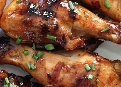 Asian-Inspired Sweet And Spicy Glazed Grilled Chicken Drumsticks