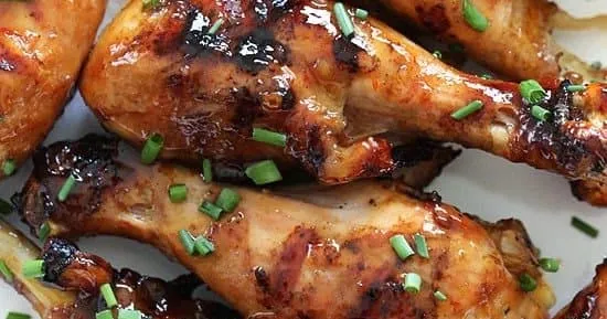 Asian-Inspired Sweet and Spicy Glazed Grilled Chicken Drumsticks