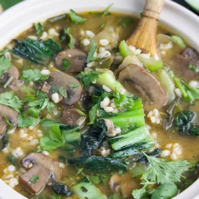 Asian Mushroom Barley And Vegetable Soup