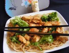 Asian Noodles With Chicken And Scallions