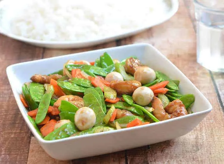 Asian Shrimp Salad With Snow Peas