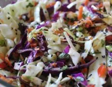 Asian Slaw With Spicy Thai Vinaigrette