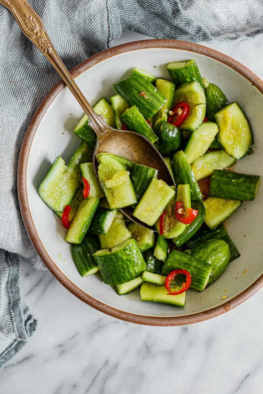 Asian Style Cucumber Salad