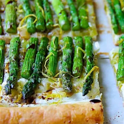 Asparagus And Caramelized Onion Tartlets