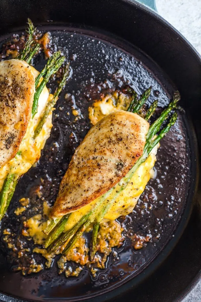 Asparagus And Cheddar Stuffed Chicken Breasts