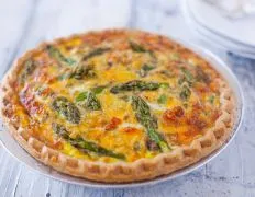 Asparagus Cheddar Quiche