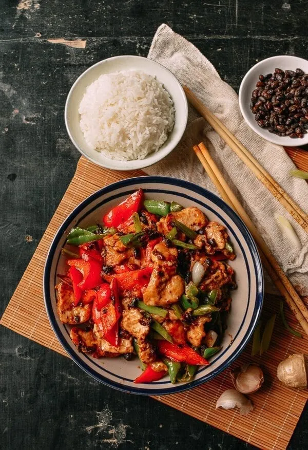 Asparagus Chicken With Black Bean Sauce