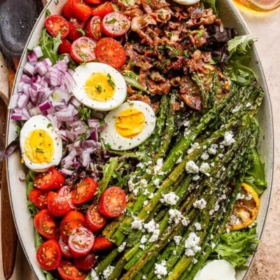 Asparagus Egg And Bacon Salad With Dijon Vinaigrette