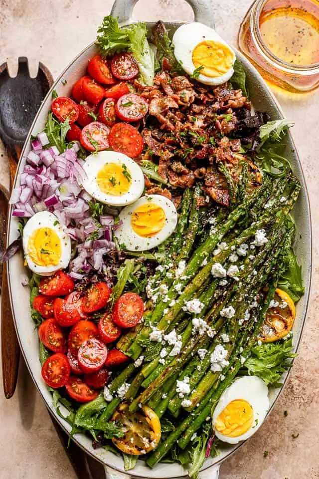 Asparagus Egg And Bacon Salad With Dijon Vinaigrette