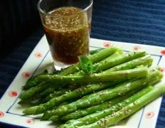 Asparagus With Toasted Sesame Aioli