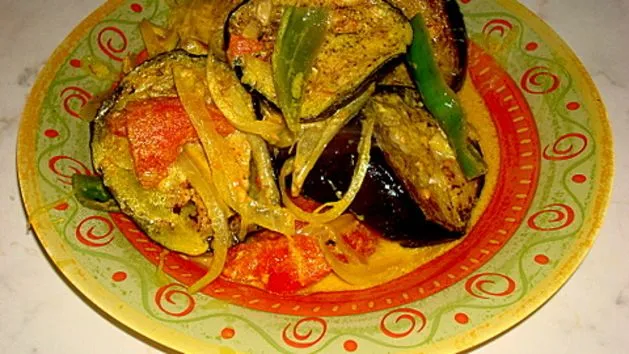 Aubergine Eggplant Curry 2