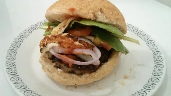 Aussie Lamb Burgers With Goat Cheese And