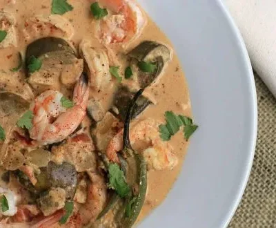 Authentic Goan-Inspired Spicy Shrimp And Eggplant Curry Recipe