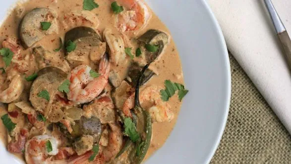 Authentic Goan-Inspired Spicy Shrimp and Eggplant Curry Recipe