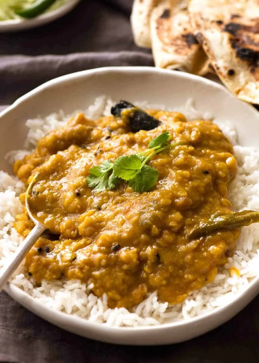 Authentic Indian Yellow Lentil Curry with a Spicy Twist