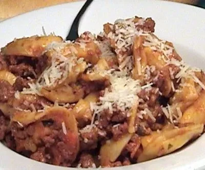 Authentic Italian Tortellini In Homemade Bolognese Sauce