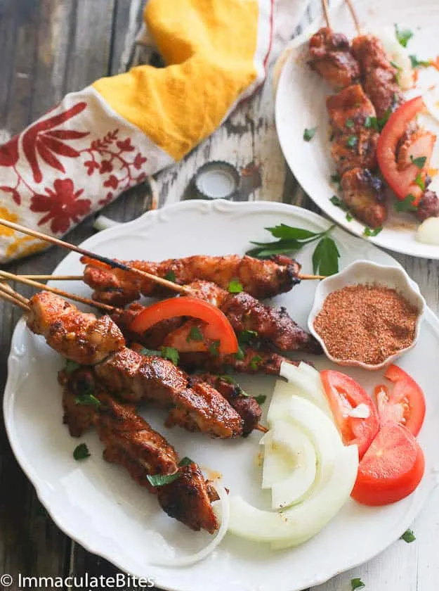 Authentic Nigerian Suya Chicken Skewers Recipe