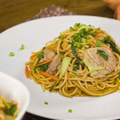 Authentic Pork Lo Mein Chinese