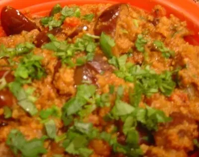 Authentic South Indian Eggplant (Aubergine) Curry Recipe