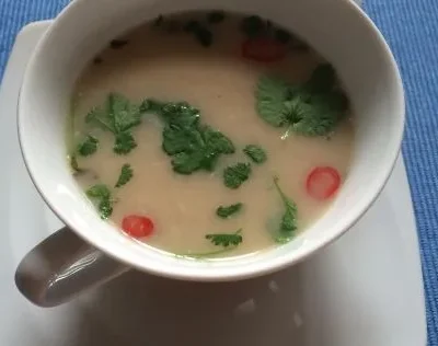 Authentic Thai Coconut Galangal Chicken Soup (Tom Kha Gai) Recipe