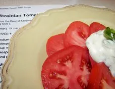 Authentic Ukrainian Fresh Tomato Salad Recipe