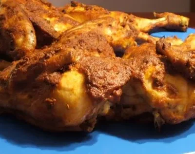 Authentic Whole Tandoori Chicken Recipe - Oven Or Grill Method