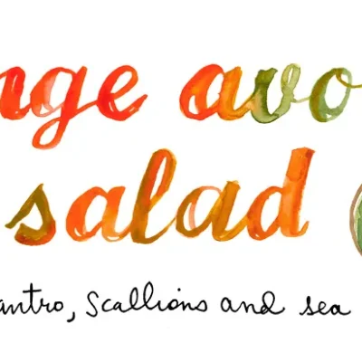 Avocado And Orange Salad With Olive Oil