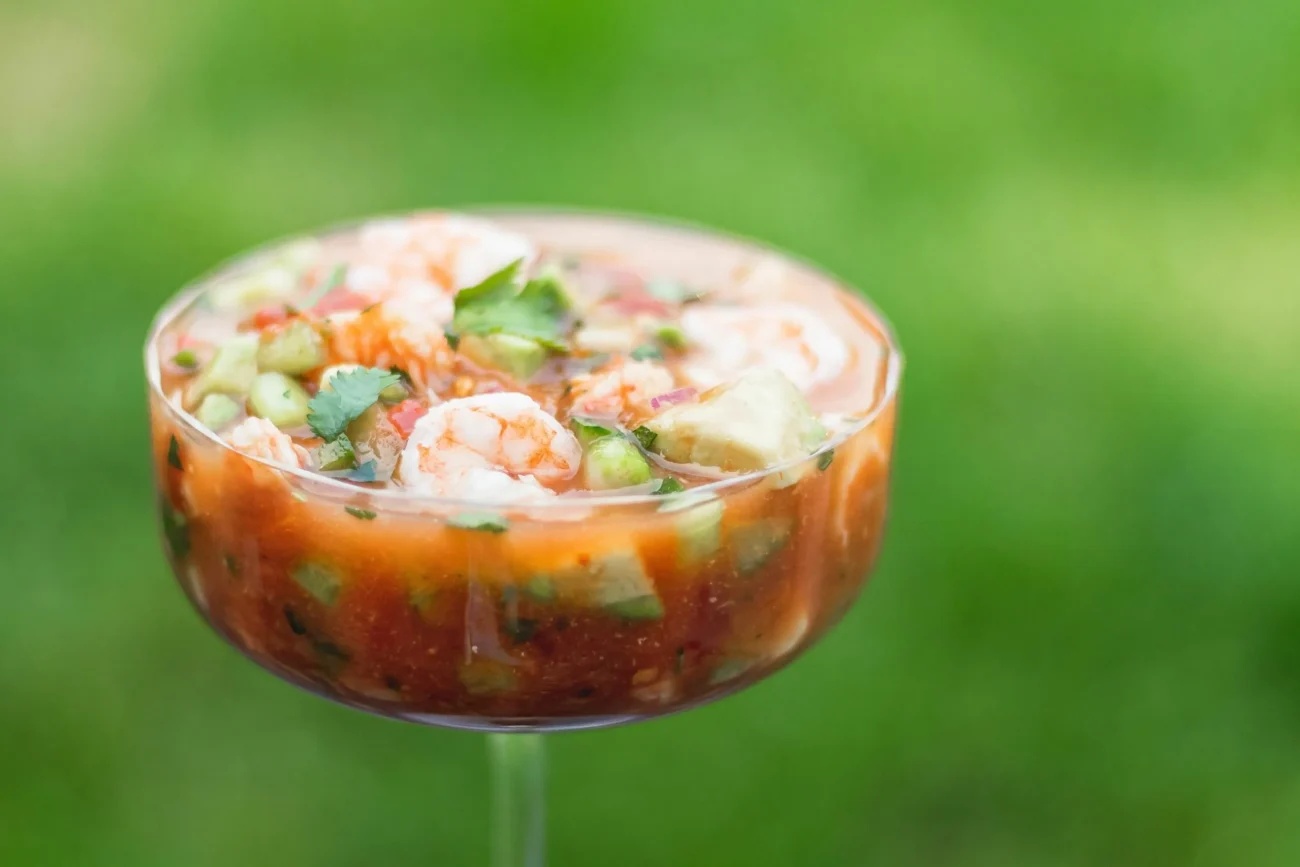 Avocado And Shrimp Cocktail