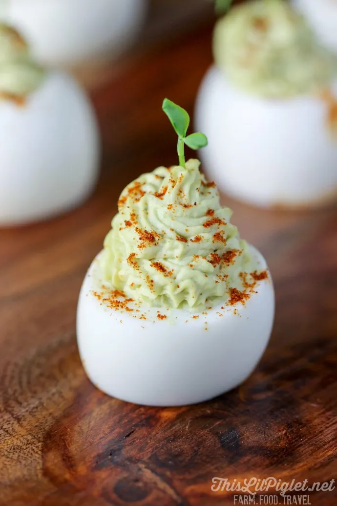 Avocado Stuffed Eggs