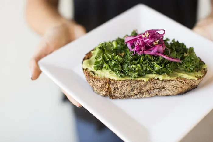 Avocado Toast With Lemon And Kale