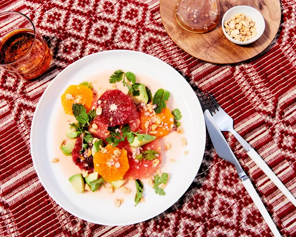 Avocado With Groundnut Dressing