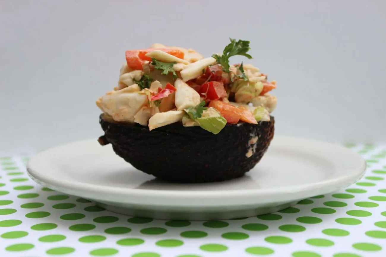 Avocado With Spicy Crabmeat