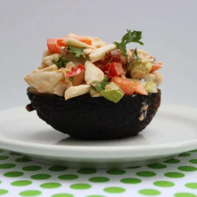 Avocado With Spicy Crabmeat