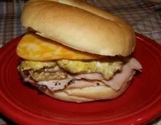 Awesome Breakfast Bagel Sandwich