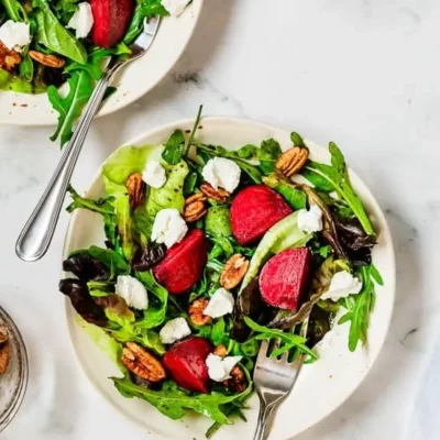 Baby Greens And Goat Cheese Salads