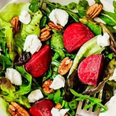 Baby Greens With Goat Cheese