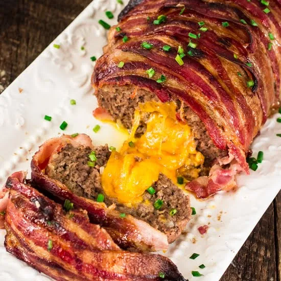 Baby Meatloaves With Bacon Crisps